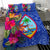 Guam Bedding Set - Hibiscus Polynesian Pattern Blue Version - Polynesian Pride