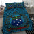 Samoa Bedding Set - Samoa Coat Of Arm, Polynesian Tattoo (Blue) - Polynesian Pride