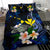 Polynesian Hawaii Bedding Set - Turtle With Plumeria Flowers - Polynesian Pride