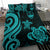 Guam Polynesian Bedding Set - Turquoise Tentacle Turtle - Polynesian Pride