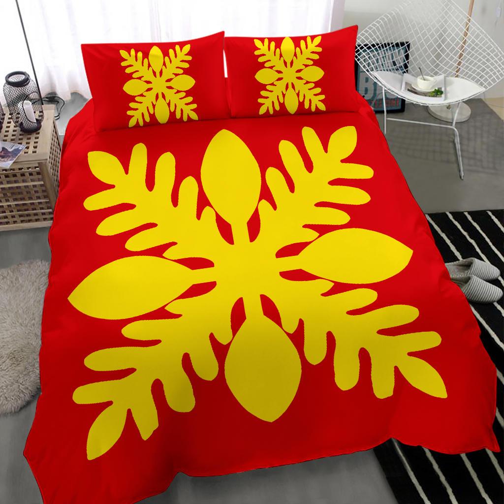 Hawaiian Royal Pattern Bedding Set - Royal - D1 Style - Polynesian Pride