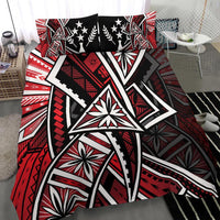 Kosrae Polynesian Bedding Set - Tribal Flower Special Pattern Red Color - Polynesian Pride