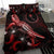 Chuuk Polynesian Bedding Set - Turtle With Blooming Hibiscus Red - Polynesian Pride