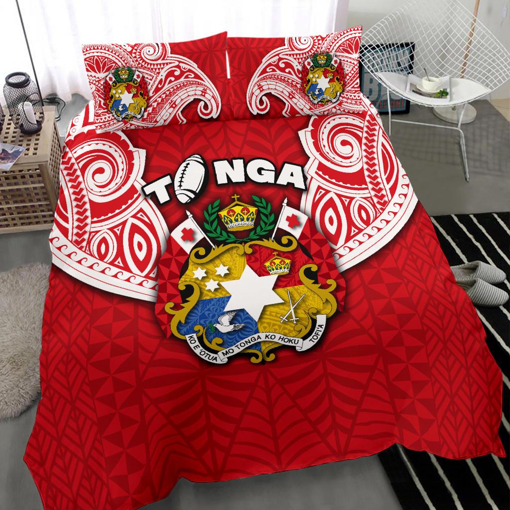 Tonga Rugby Bedding Sets Royal Style - Polynesian Pride