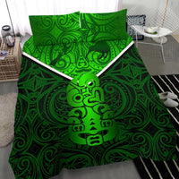 New Zealand Maori Rugby Bedding Set Pride Version - Green - Polynesian Pride
