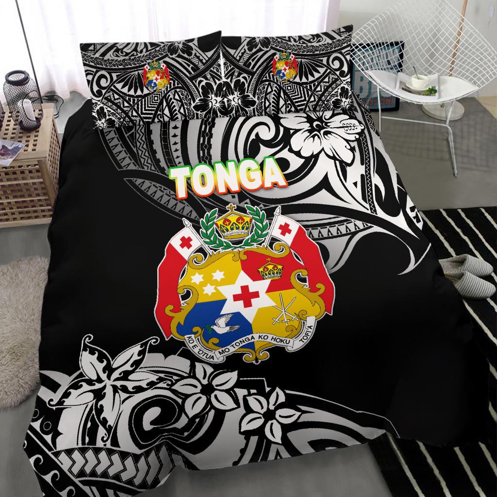 Mate Ma'a Tonga Rugby Bedding Set Polynesian Unique Vibes - Black - Polynesian Pride