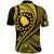 Custom Atiu Cook Islands Polo Shirt Gold Polynesian Wave Style LT9 - Polynesian Pride