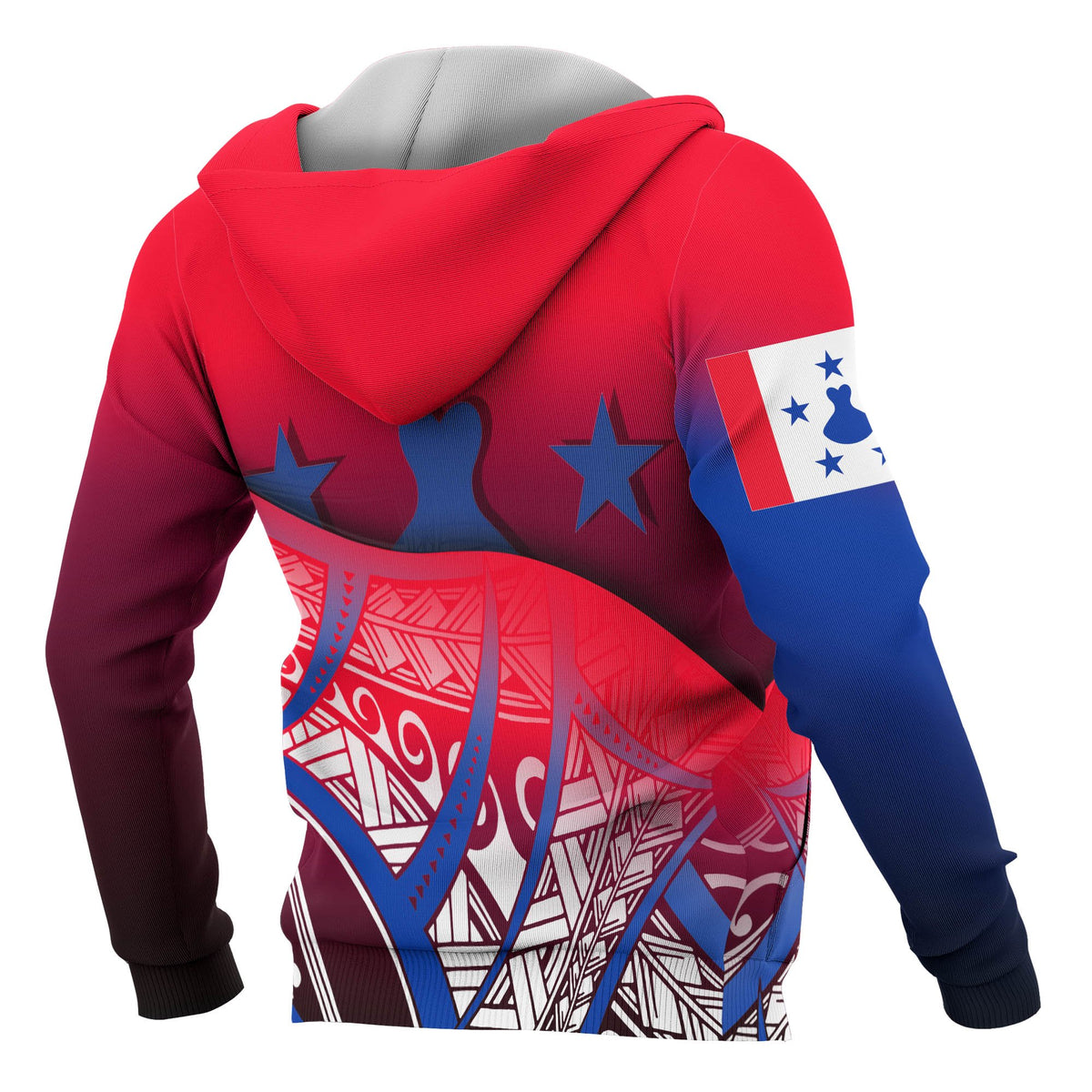 Austral Islands Coat of rms Hoodie Polynesian Pattern - Polynesian Pride