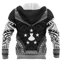 Austral Islands Polynesian Chief Custom Zip up Hoodie Black Version Unisex Black - Polynesian Pride