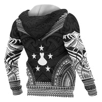 Austral Islands Polynesian Chief Custom Zip up Hoodie Black Version - Polynesian Pride