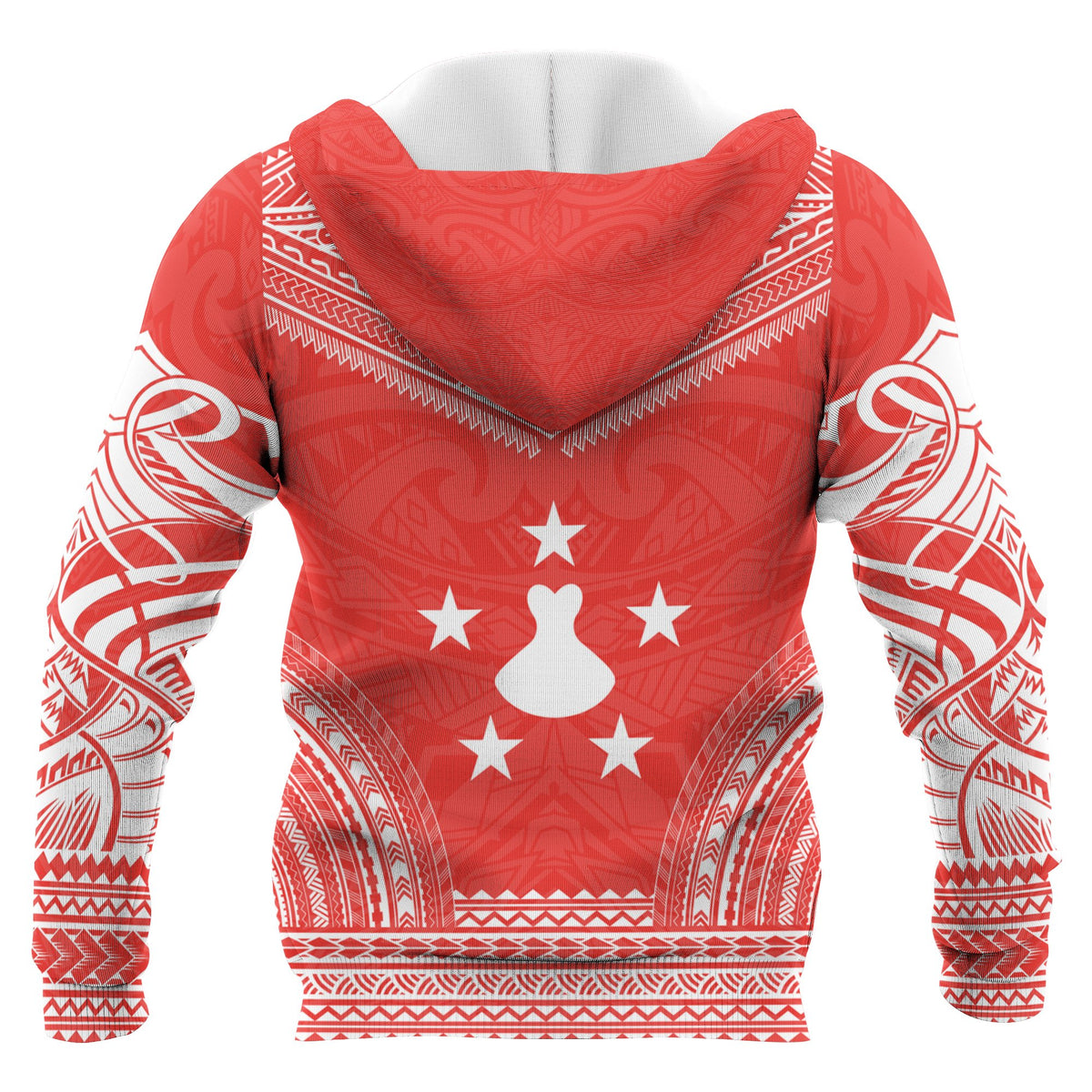 Austral Islands Polynesian Chief Custom Zip up Hoodie Flag Version Unisex Blue - Polynesian Pride