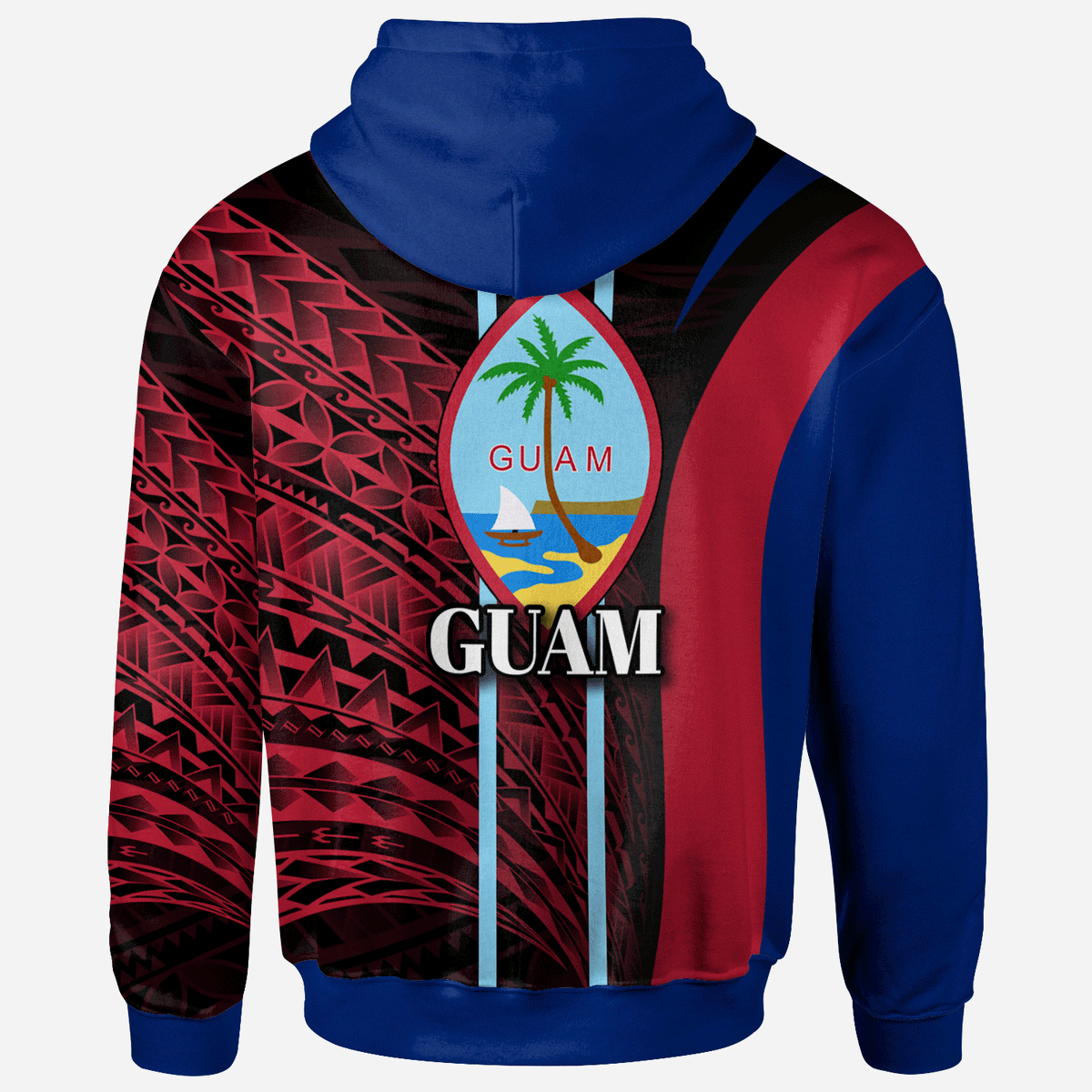 Guam Zip Hoodie Special style - Polynesian Pride