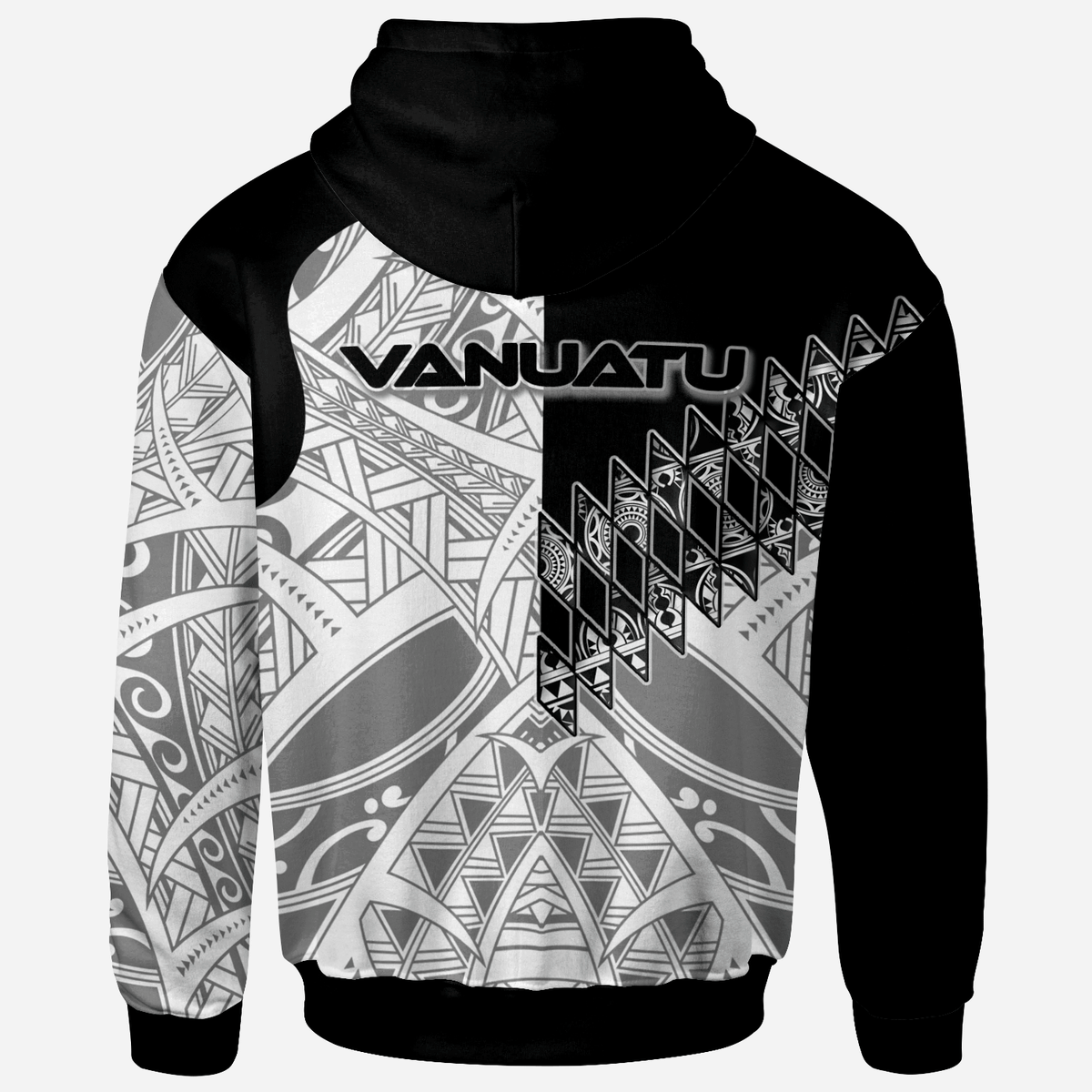 Vanuatu Zip Hoodie Symmetry Style - Polynesian Pride