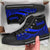 Vanuatu High Top Shoes Blue - Polynesian Tentacle Tribal Pattern Unisex Black - Polynesian Pride