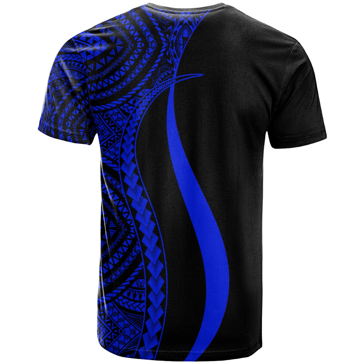 Micronesia T Shirt Blue Micronesian Tentacle Tribal Pattern - Polynesian Pride