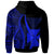 Wallis and Futuna Custom Hoodie Blue Tentacle Tribal Pattern - Polynesian Pride