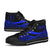 Chuuk Custom Personalised High Top Shoes Blue - Polynesian Tentacle Tribal Pattern - Polynesian Pride