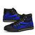 Vanuatu Custom Personalised High Top Shoes Blue - Polynesian Tentacle Tribal Pattern - Polynesian Pride