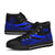 Palau High Top Shoes Blue - Polynesian Tentacle Tribal Pattern Crest - Polynesian Pride