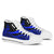 Vanuatu High Top Shoes Blue - Polynesian Tentacle Tribal Pattern Unisex White - Polynesian Pride