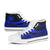 Samoa Custom Personalised High Top Shoes Blue - Polynesian Tentacle Tribal Pattern - Polynesian Pride