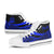 Vanuatu Custom Personalised High Top Shoes Blue - Polynesian Tentacle Tribal Pattern - Polynesian Pride