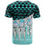 Marshall IslandsT Shirt Coconut Leaves Weave Pattern Blue - Polynesian Pride