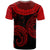 Chuuk Custom T Shirt Unique Serrated Texture Red - Polynesian Pride