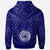 American Samoa Custom Hoodie Seal In Polynesian Tattoo Style (Blue) - Polynesian Pride