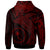 Chuuk Hoodie Humpback Whale & Coat of Arms Red - Polynesian Pride