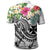 Wallis and Futuna Polynesian Polo Shirt Summer Plumeria (White) - Polynesian Pride