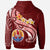 Tahiti Custom Hoodie Tahiti Seal Polynesian Patterns Plumeria - Polynesian Pride