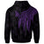 Wallis and Futuna Custom Hoodie Polynesian Wings Purple - Polynesian Pride