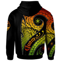 Guam Zip up Hoodie Guam Polynesian Decorative Patterns - Polynesian Pride