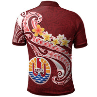 Tahiti Polo Shirt Tahitian Seal Polynesian Patterns Plumeria - Polynesian Pride