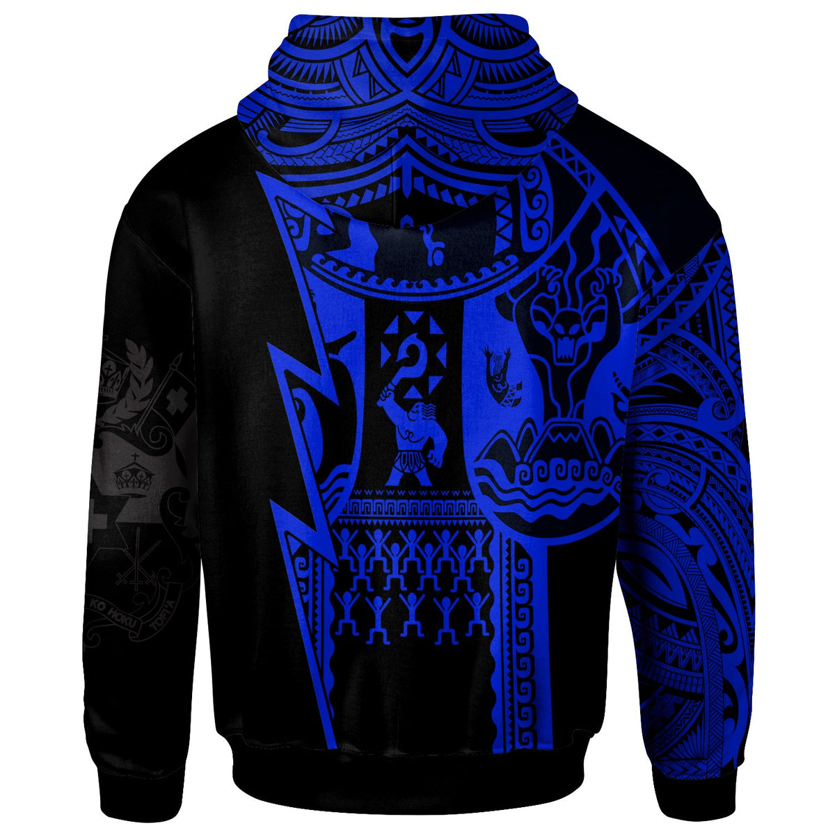 Polynesian Tonga Hoodie Maui Moana Tattoo with Seal Tonga - Polynesian Pride