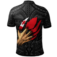 Tonga Polo Shirt Tongan In Me (Black) - Polynesian Pride