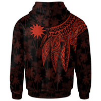 Nauru Zip up Hoodie Polynesian Wings - Polynesian Pride