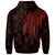 Niue Hoodie Polynesian Wings (Red) - Polynesian Pride