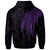 Niue Custom Hoodie Polynesian Wings (Purple) - Polynesian Pride