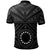 Cook Island Polo Seal With Polynesian Tattoo Style (Black) - Polynesian Pride