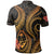 Guam Polynesian Polo Shirt Gold Plumeria - Polynesian Pride