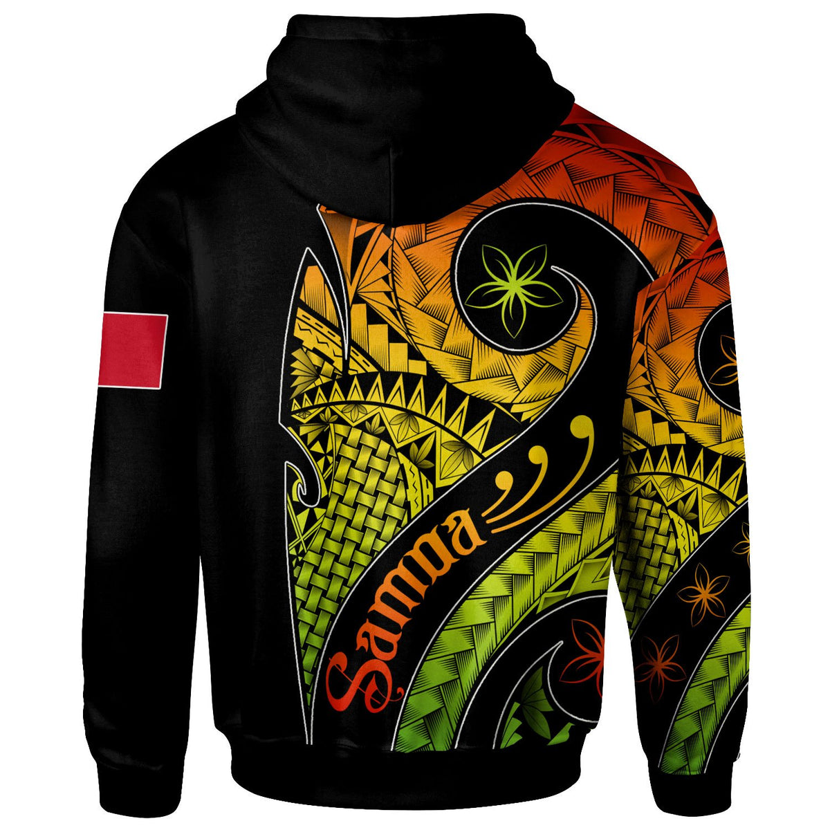 Samoa Custom Zip up Hoodie Samoa Polynesian Decorative Patterns - Polynesian Pride