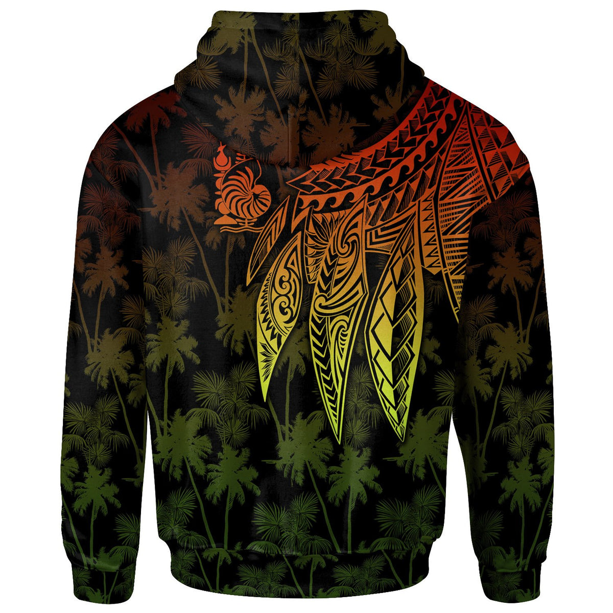 Wallis and Futuna Zip up Hoodie Polynesian Wings Reggae - Polynesian Pride