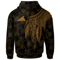 Tokelau Hoodie Polynesian Wings (Golden) - Polynesian Pride