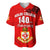 (Custom Text and Number) Kolisi Tonga College Atele Baseball Jersey 140 Years Anniversary Tongan Ngatu LT13 - Polynesian Pride