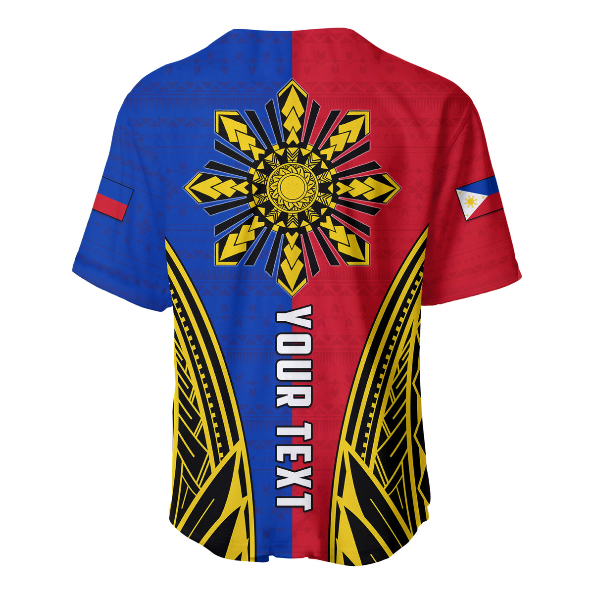 (Custom Personalised) Philippines Baseball Jersey Sun Rayonnant LT13 - Polynesian Pride