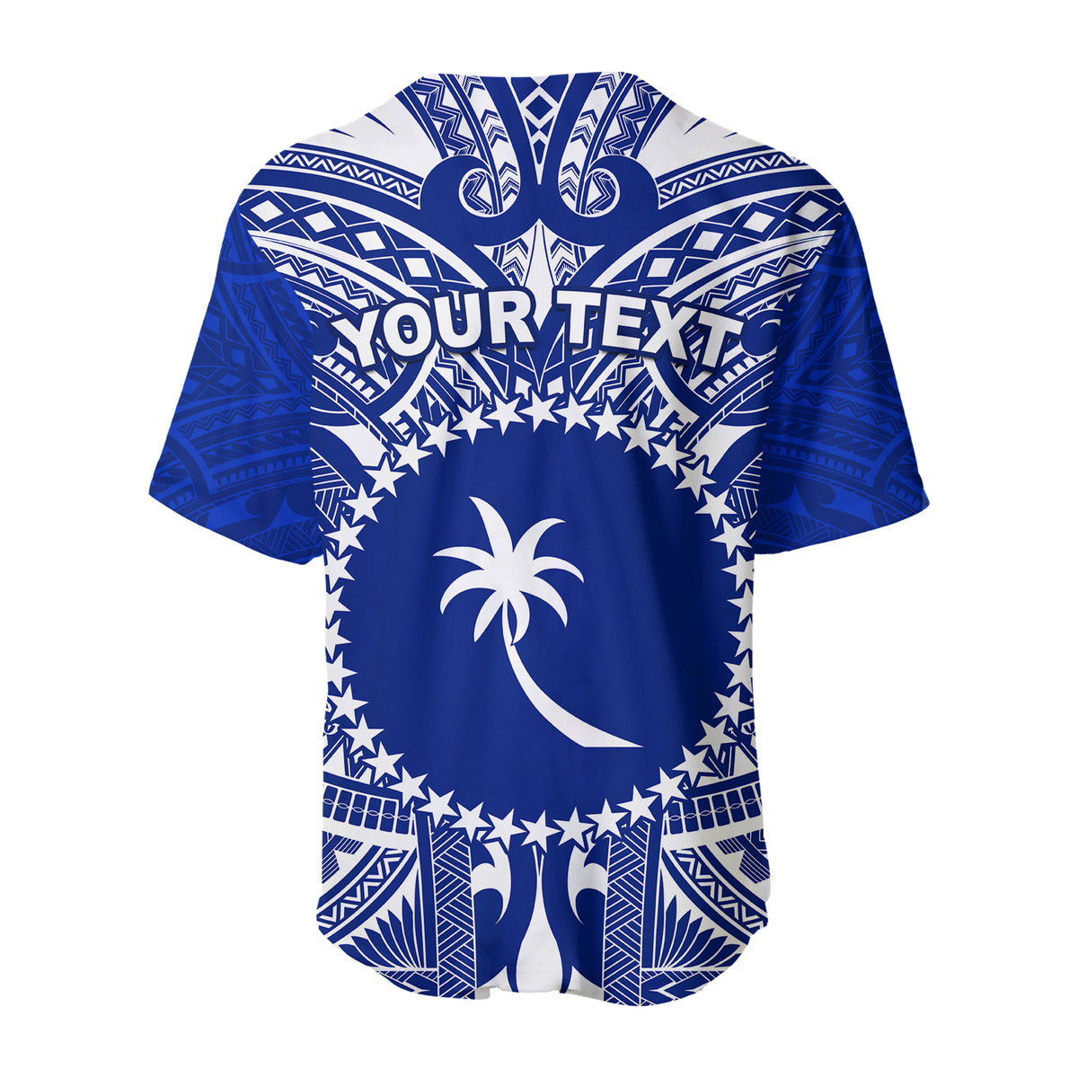 (Custom Personalised) Chuuk Baseball Jersey Micronesia Simple Pattern LT13 - Polynesian Pride