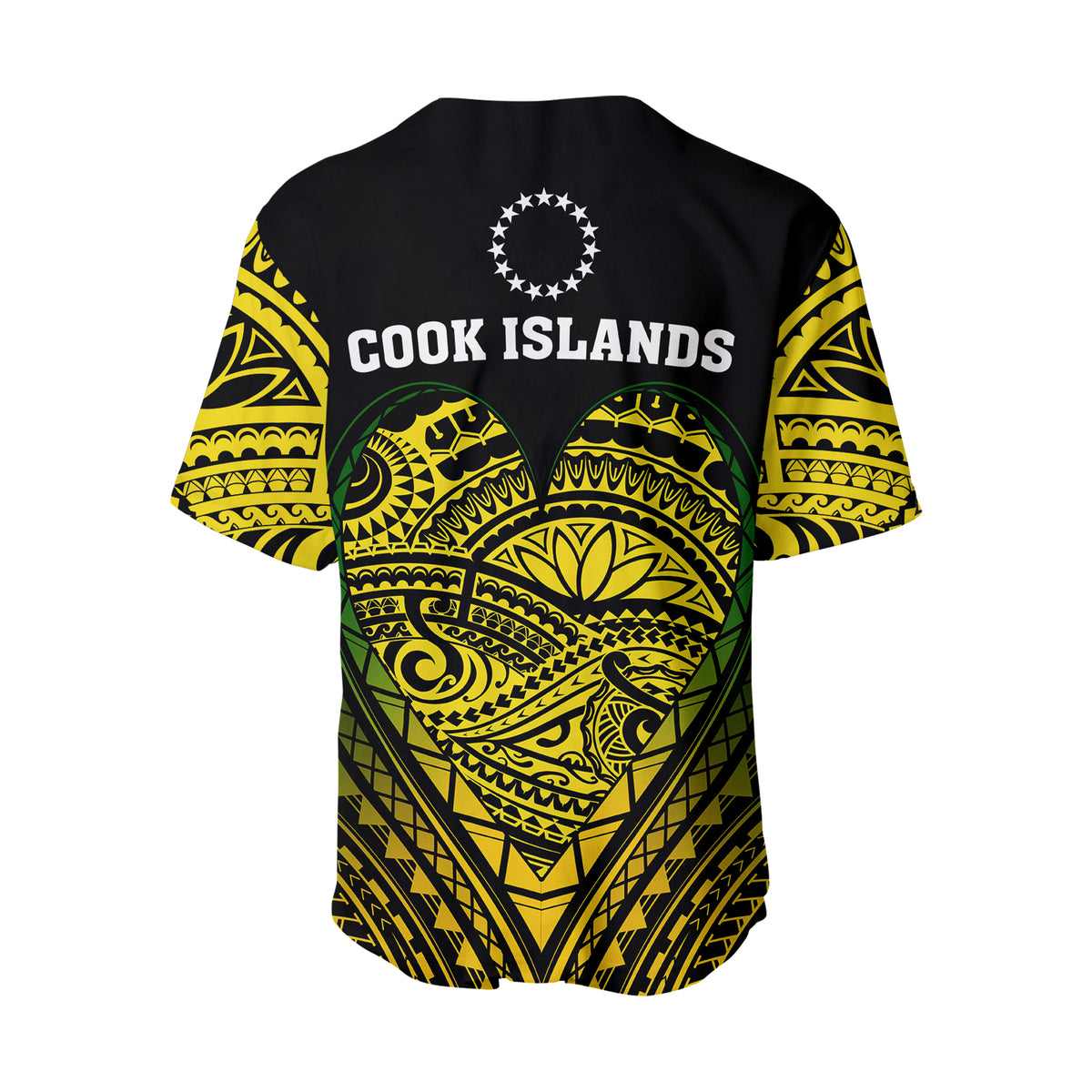 Cook Islands Pattern Baseball Jersey Always In My Heart LT13 - Polynesian Pride