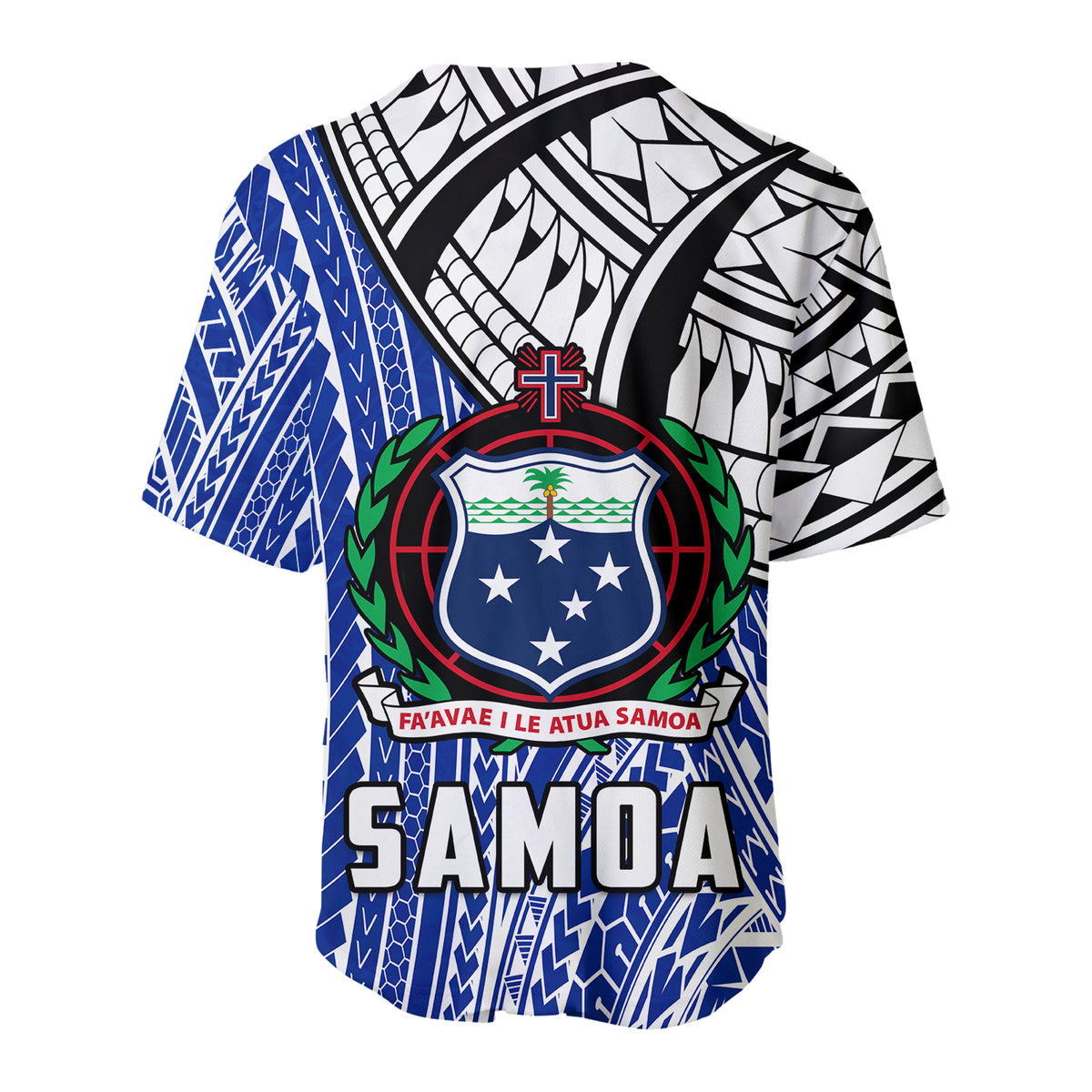 Samoa Baseball Jersey Samoan Pattern Newest LT13 - Polynesian Pride